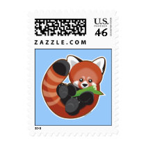 Red Panda Postage Stamps