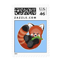 Red Panda Postage Stamps