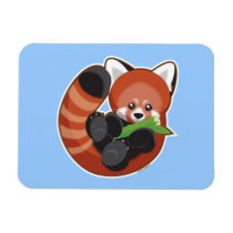 Red Panda Vinyl Magnet