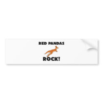 Red Pandas Rock bumper stickers by AnimalShirts Red Pandas Rock bumper stickers