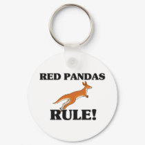 RED PANDAS Rule! keychains by AnimalShirts RED PANDAS Rule! keychains