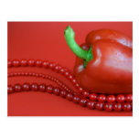 red paprika&beads postcard