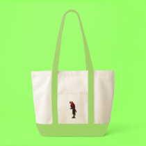 Red Parrot alone tote bag bags