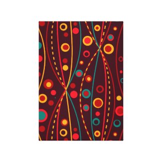 Red Particles Wrapped Canvas wrappedcanvas