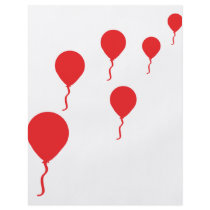 red party balloons icon flyers