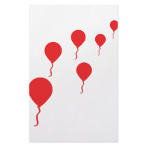 red party balloons icon stationery