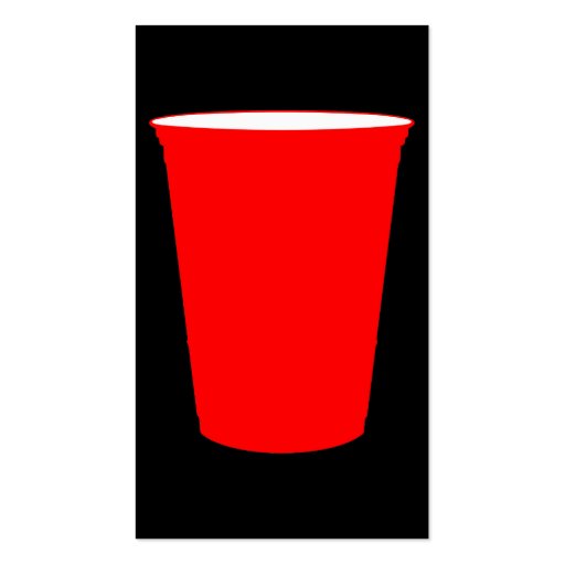 red party cup business cards (front side)