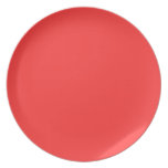 Red party plate.