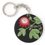 Red Passion Flower Vine Keychain