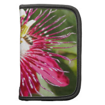 Red Passion Flower with Bee Folio Planners
