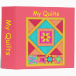 Red Patchwork Quilt Binder Album
