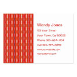 red pattern business cards