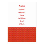 red pattern business cards
