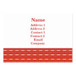 red pattern business cards