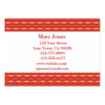 red pattern business cards