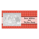 Red Pattern photo cards
