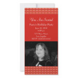 Red pattern photo cards
