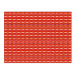 red pattern postcards