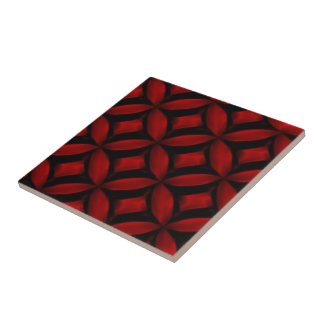 Red Pattern Tile