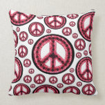 Red Peace American MoJo FLIP Pillow pillows