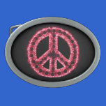 Red Peace Belt Buckle belt buckles