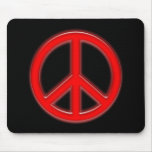 Red Peace Candy Mouse Pad