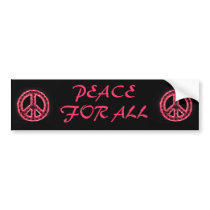 red peace for all bumper sticker bumper stickers by wreathmanbob red peace for all bumper sticker bumper stickers