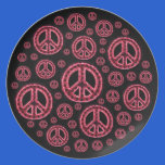 Red Peace Plate plates