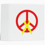 Red Peace & Ribbon Binder