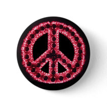red peace sign button