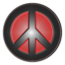 red peace sign stickers by bashaa red peace sign stickers
