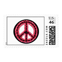red  peace stamp