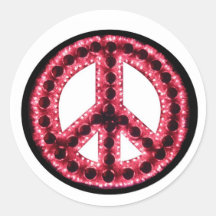red peace sticker