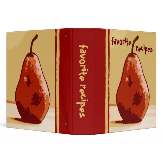 Red Pear Cookbook (1.5") Binders