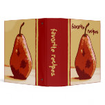 Red Pear Cookbook (1.5") binders