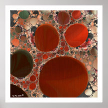 Red Pebbles Poster 26in