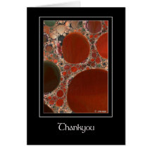 Red Pebbles Thankyou Greeting Card