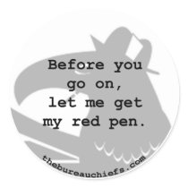 Red Pen Sticker