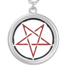 Red Pentagram Custom Jewelry