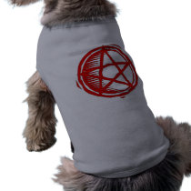 Red Pentagram pet clothing by orsobear Red Pentagram pet clothing