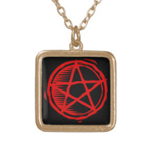 Red Pentagram Jewelry