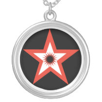 Red Pentagram Necklace necklaces
