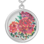 Red Peonies necklaces
