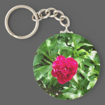 Red Peony keychains
