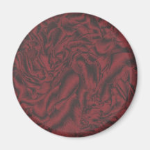 Red peony refrigerator magnet
