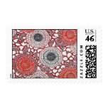 Red Peony Stamp