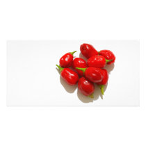 Red Peppers Custom Photo Card