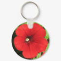 Red Petunia keychain