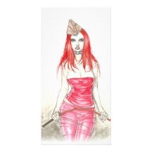 Red Phoenix Rising Photo Card
