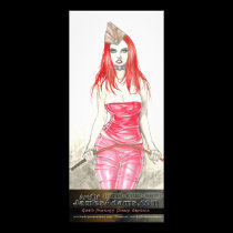 Red Phoenix Rising Rack Card rack cards